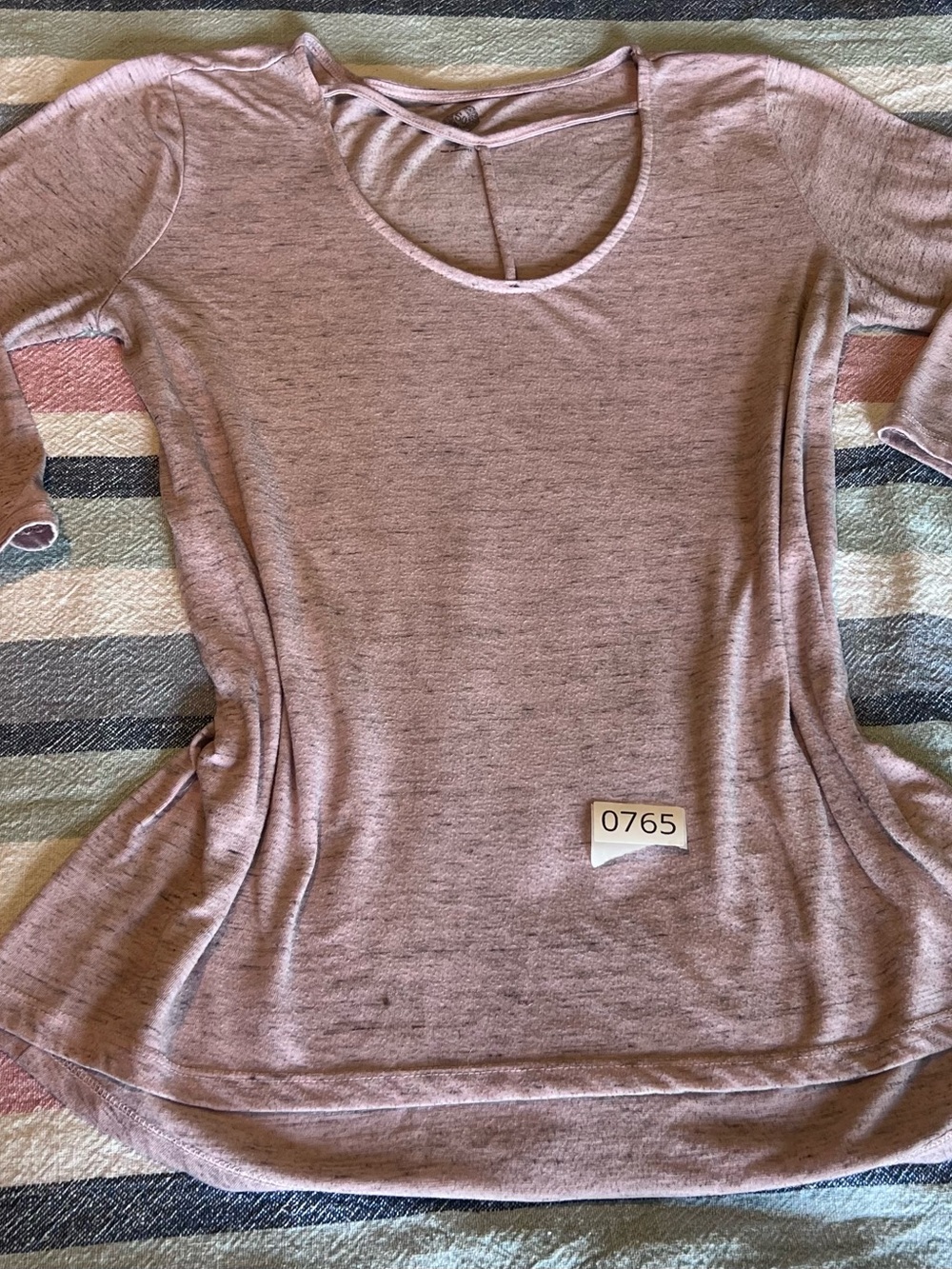 SO Light Mauve Scoop-Neck Short Sleeve Tee